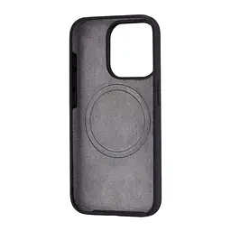 Чохол Silicone Case Full Cover with MagSafe iPhone 15 Pro Black - мініатюра 2