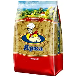 Макаронні вироби Ярка Ріжок рифлений з гребiнцем 8 мм 1 кг