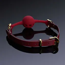 Кляп Upko Breathable Mouth Gag 3.5 см червоний - мініатюра 3