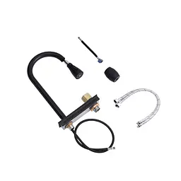 Кухонна мийка Kroner KRP Schwarze - SET7546HM PVD (3.0/0.7 мм) CV032277, Чорний - мініатюра 11