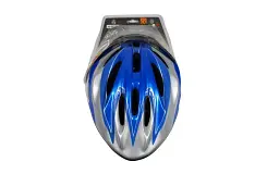 Шолом велосипедний "GOOD BIKE" M 56-58 см сіро/синій (88854/6-IS) - мініатюра 2