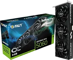Відеокарта GeForce RTX 5060 8GB Palit Infinity 3 OC (NE75060T19P1-GB2063S)