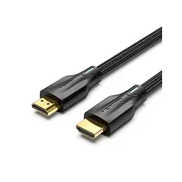 Кабель мультимедійний HDMI M to HDMI M 5.0m 8K60Hz cotton braided black Vention (AAUBJ) - мініатюра 1