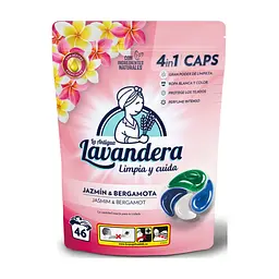 Капсули для прання La Antigua Lavandera Жасмин та бергамот 46 шт. (8435495831495/8435495835943)
