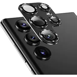 Захисне скло на камеру DK для Samsung Galaxy S23 Ultra S918 CD Metal Armor black
