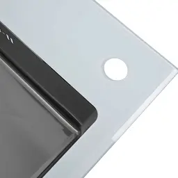 Кухонна мийка Platinum Handmade White Glass 600x510x200, Білий - мініатюра 4