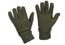 Рукавички в'язані зимові Mil-tec winter утеплювач Thinsulate Olive 12531001 - L
