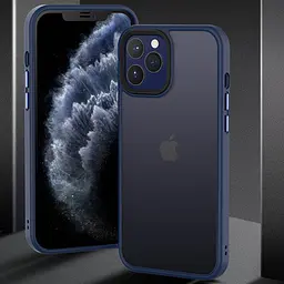 TPU+PC чохол Metal Buttons для Apple iPhone 12 Pro / 12 6.1" Чохлі, Синій, TPU+PC, Протиударний, Накладка - мініатюра 3