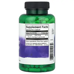 Піколінат хрому Swanson Chromium Picolinate 200 mcg 200 сaps (1086-100-43-2938179-20) - мініатюра 2