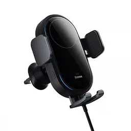 Автотримач Baseus LightChaser Series Wireless Charging Electric Car Mount 15W Cosmic Black - мініатюра 4