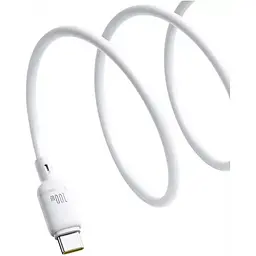 Кабель Baseus Silky Series USB-A to USB-C 100W 1m White (P10377703213-00) [155535] - мініатюра 3