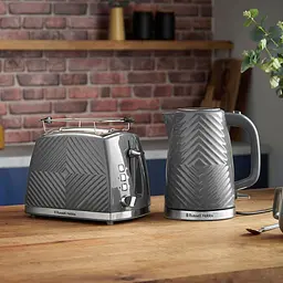 Тостер Russell Hobbs 26392-56 Groove сірий - мініатюра 2