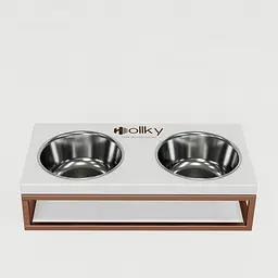 Hollky Base S — миски на підставці для маленьких собак та котів (2 × 0,45 л) - мініатюра 3