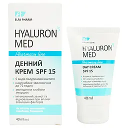 Денний крем Elfa Pharm Hyaluron5 Med SPF15, 40 мл