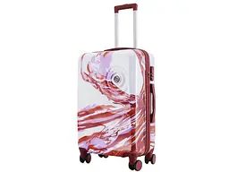 Валіза Semi Line 24 M White/Red Print (T5654-2)
