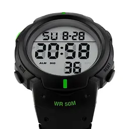 Наручний годинник чоловічий Skmei 1068 Green, 1068GN (12259) - мініатюра 3