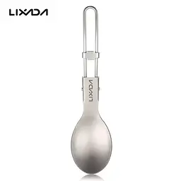 Титанова легка складана столова ложка Lixada - мініатюра 6