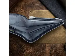 Чоловіче портмоне з натуральної шкіри Cortina 5079 Синє 11х9, 5 см TONY PEROTTI acs0032353 - мініатюра 6