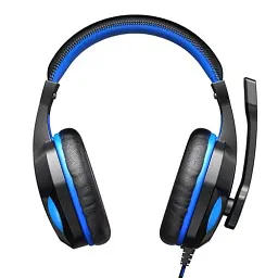 Навушники Havit HV-H763d Black/Blue, mini jack 3,5 mm x 2, 16 Ом, кабель 1.8 м (6939119048495) - мініатюра 2