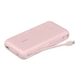 Belkin Акумулятор портативний літій-іонний Power Bank Belkin 20000мА·рік, 20Вт, з інтегрованим кабелем USB-C, рожевий - мініатюра 3