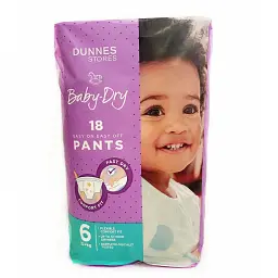 Підгузки-трусики Dunnes Stores Розмір 6, 15 + кг, 18 шт