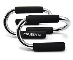 Упори для віджимань PowerPlay 4318 Push-Up Bars Stell металеві (S-подібні) (PP_4318) - мініатюра 2