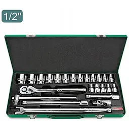 Набір інструменту головки з тріскачкою Toptul 1/2" 24ед. (6-гр.) GCAD2401