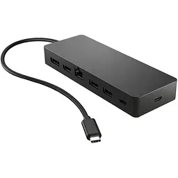 Док-станція – хаб адаптер HP 50H55UT USB3.1 Type-C – HDMI/USB 3.0x2/Type-Cx2/DP/RJ45/Ethernet - мініатюра 3