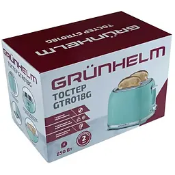 Тостер Grunhelm GTR018G 850 Вт зелений (142670) - мініатюра 5
