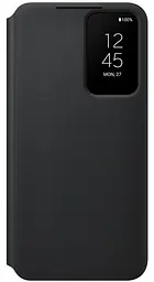 Оригінальний чохол-книжка для Samsung Galaxy S22 Plus Smart Clear View Cover Чорний EF-ZS906CBEGRU S906 - мініатюра 1