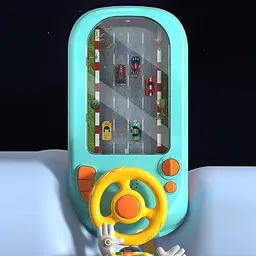 Дитячий музичний електронний симулятор водіння Car Racing Adventure - мініатюра 3