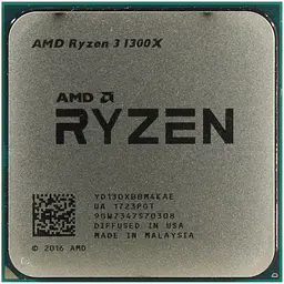 Процесор AMD Ryzen 3 1300X (YD130XBBM4KAE) (Socket AM4, 4T, 3.7 ГГц, Tray) Б/в