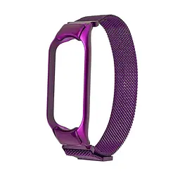 Ремінець Міланська петля для Xiaomi Mi Band 3/4 фіолетовий - мініатюра 3
