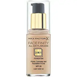 Тональна основа Max Factor Facefinity All Day Flawless 3 в 1 відтінок 40 (Light Ivory) 30 мл