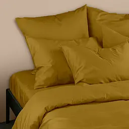 Комплект постільної білизни Cosas Curcuma Двоспальний сатин гірчичний (23Satin_Curcuma_Curcuma_180) - мініатюра 2