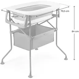 Столик для пеленання з ванночкою Kinderkraft Bubbly Grey (KABUBB00GRY0000) - мініатюра 7
