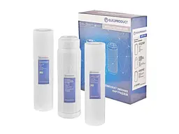 Комплект картриджів EUROPRODUCT EPV-101, (ППР 5мкм+актив.гран.вуг.+ППР 1мкм)