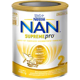 Суха молочна суміш NAN Supreme Pro 2 з олігосахаридами 800 г