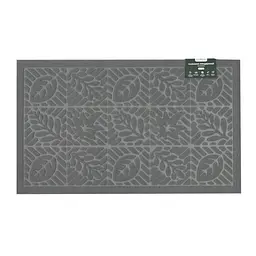 Килимок придверний Eco Fabric Листя без кромки сірий 45 х 75 см (4575-005)