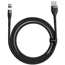 Кабель Baseus Zinc Fabric Magnetic Cable USB to MicroUSB 3A 1m CAMXC-KG1 Black-Grey - мініатюра 2