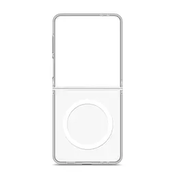 Чехол Samsung Galaxy Flip7 5G, Clear MagCase, прозрачный, противоударный, магнитный, панель-накладка с поддержкой MagSafe, поддержка беспроводной зарядки MagSafe, защита всего корпуса, TPU+PC, ArmorStandart (ARM88135)