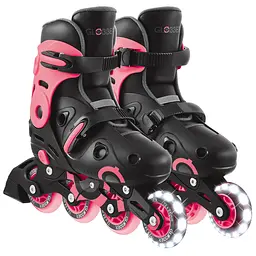 Роликові ковзани Globber Go Scates Lights р.34-37 до 60 кг 5+ років коралові (785-110)