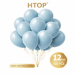 Надувні повітряні кулі HTOP 100 шт Party Balloons 30 см Товари для оформлення Дня народження Святкова атрибутика Блакитний