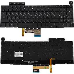 Клавіатура для ноутбука ASUS (GM501 series) rus чорний без фрейма підсвічування клавіш (RGB)