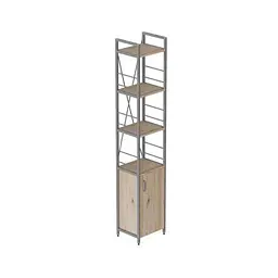 Етажерка 4/34 Серії Конект з тумбою 179x34x28 Сірий ДСП Дуб Сан-Марино FRD-104478