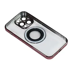 Магнітний чохол XON PhoneCase Magnetic для iPhone 14 Pro Max (PCMC1114400P 8185) Рожевий/Прозорий - мініатюра 4