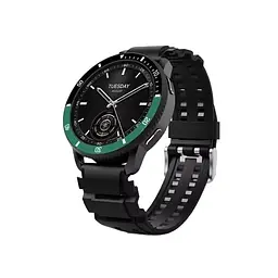 Безель Black-green та силіконовий ремінець Sikai для смартгодинника Xiaomi Watch S3/S4 - мініатюра 2
