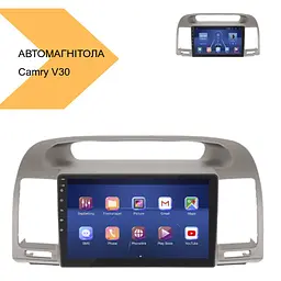 Автомагнітола штатна Toyota Camry V30 2006-2007 9 Android 10.1 4/32 чорний XPRO (MER-14127_5649) - мініатюра 2