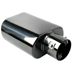 Насадка на глушник Vitol 203x135-63x60 мм Темний Хром (НГ-0109-BK) - мініатюра 3