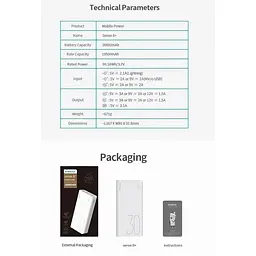 Павербанк Romoss 30000 mAh Sense 8+ білий (PHP30-401-02) - мініатюра 8